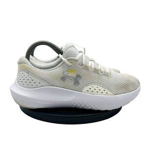 Under Armour Charged Surge 4 Mens Size 8.5 White Athletic Running Shoes Sneakers